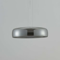 Lámpara colgante LED vidrio ahumado anillo luminoso integrado - Riccardo