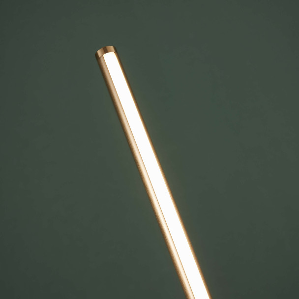 Tubo LED ajustable acabado dorado latón - Collins
