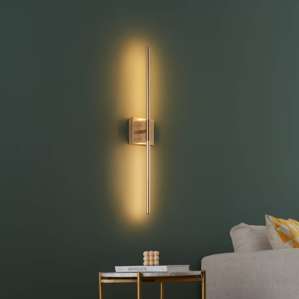 Aplique mural LED dorado moderno - Collins
