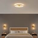 Plafón de diseño de círculo dorado 50 cm -Evelia