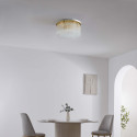 Plafón LED cristal dorado diseño sofisticado - Sandrilla