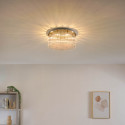 Plafón cristal dorado anillos luminosos superpuestos - Sandrilla