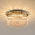 Plafón LED cristal dorado acabado elegante - Sandrilla