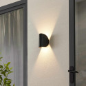 Aplique de diseño negro interior exterior - Notte