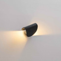 Aplique de pared LED negra baño - Notte