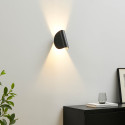 Aplique de pared LED negra giratoria - Notte