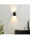 Aplique negro de aluminio orientable IP54 - Notte