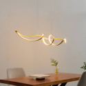 Lámpara colgante LED dorada diseño aéreo - Lybella