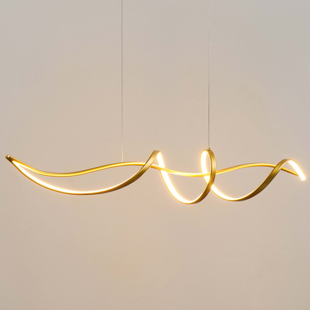 Lámpara LED diseño acabado dorado - Lybella