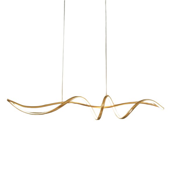 Elegancia dorada suspendida minimalista - Lybella