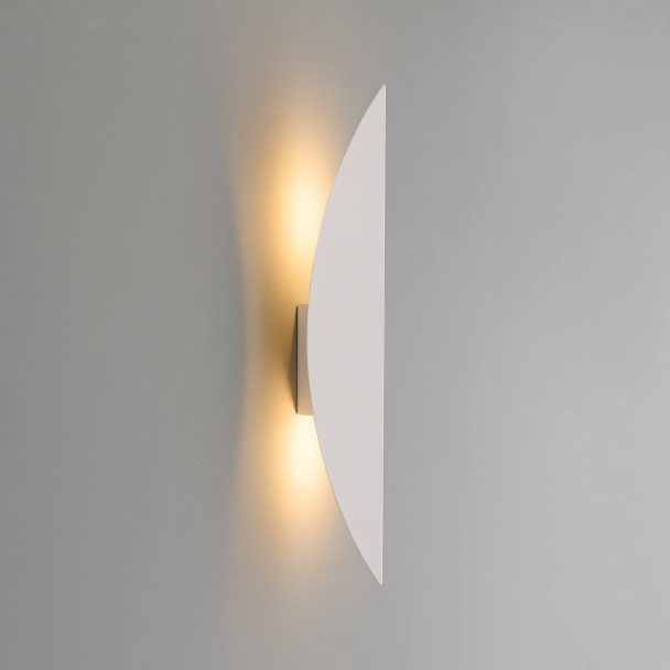 Aplique de pared blanco forma escultural - Moana