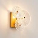 Aplique de cristal con base dorada - Emilia