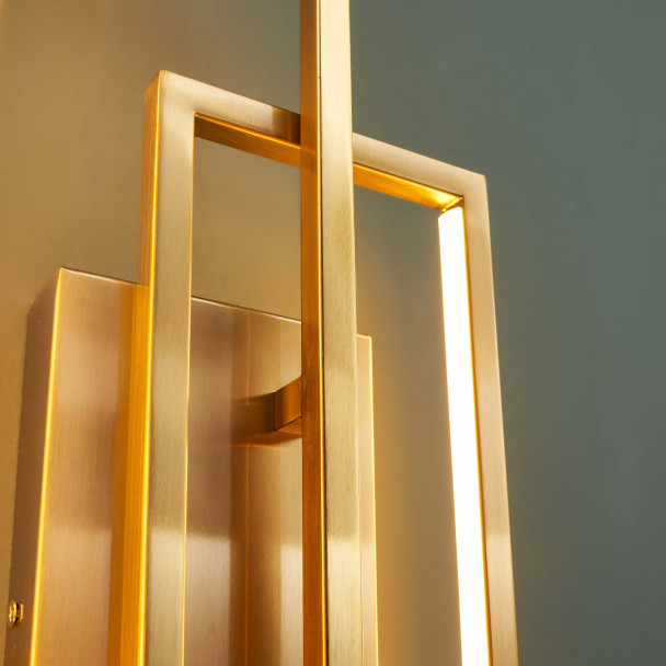 Aplique LED dorada elegante - Torello