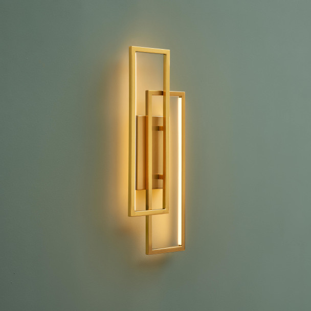 Aplique LED dorada ambiente acogedor - Torello