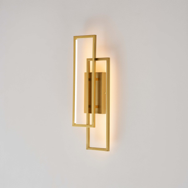 Aplique LED dorada minimalista - Torello