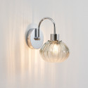 Aplique de pared cromo vidrio rayado - Seren