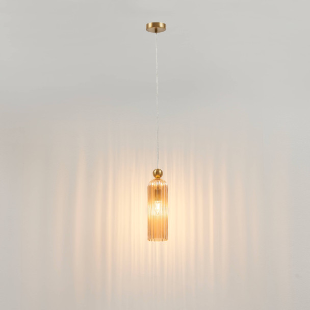Lámpara colgante LED dorada múltiple - Leonora