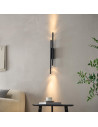 Aplique de interior negro con cuatro puntos de luz 70 cm - Gali