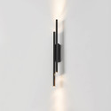 Aplique LED negra vertical luz indirecta - Gali
