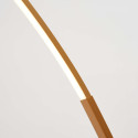 Lámpara de pie curvada LED regulable latón mate de 184 cm - Thalia