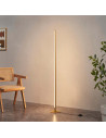 Lámpara de pie dorada diseño LED minimalista con regulador integrado 150 cm - Sloane