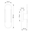 Aplique moderno de alabastro luz suave para salón - Enola