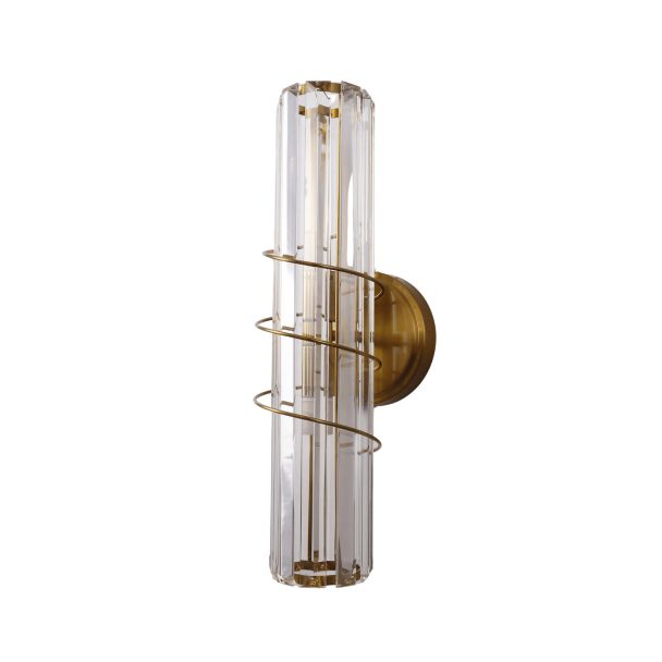 Aplique de pared dorado luminoso - Daryna