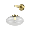 Aplique de pared dorado vidrio soplado - Milenzo