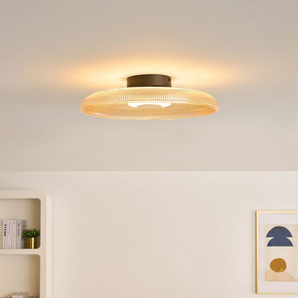 Plafón redondo dorado diseño luminoso - Ossara