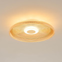 Luminaria dorada vidrio ámbar luz cálida - Ossara