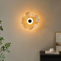 Plafón LED de diseño vidrio ámbar irregular - Lioria