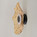 Aplique de pared artístico vidrio ámbar dorado - Lioria