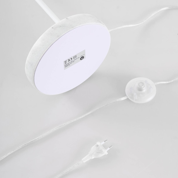 Lámpara de pie blanca diseño elegante luz suave - Holen
