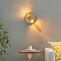 Aplique de pared dorado vidrio estriado - Cyllia