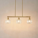 Lámpara colgante dorada chic tres luces - Auréline