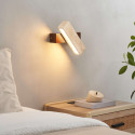 Aplique de pared travertino madera oscura orientable - Varelli