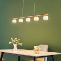 Lámpara colgante dorada larga elegante y luminosa - Nysséa