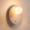 Iluminación mural de piedra forma redonda - Oré