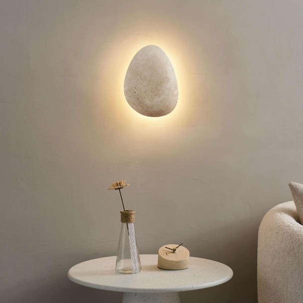 Aplique de travertino luz indirecta - Calix