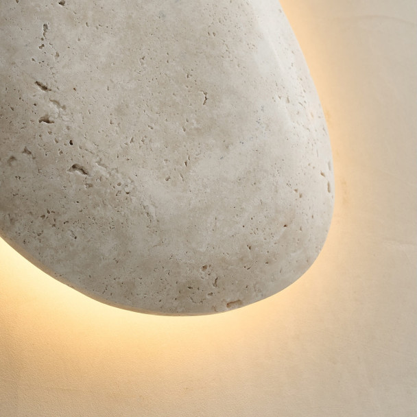 Aplique de travertino piedra beige - Calix