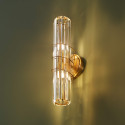 Aplique de pared dorado chic para pasillo - Daryna