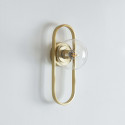 Aplique de pared dorado claro chic y luminoso - Belisto
