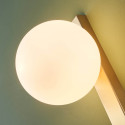 Luminaria de latón moderna vidrio mate - Noava