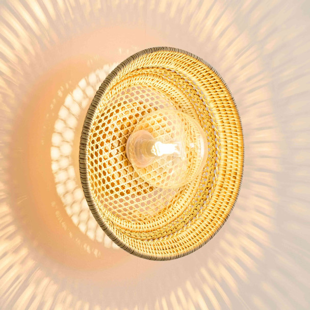 Iluminación de techo ratán interior moderno - Serelina