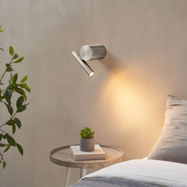 Aplique luz de lectura diseño cromado - Isévia