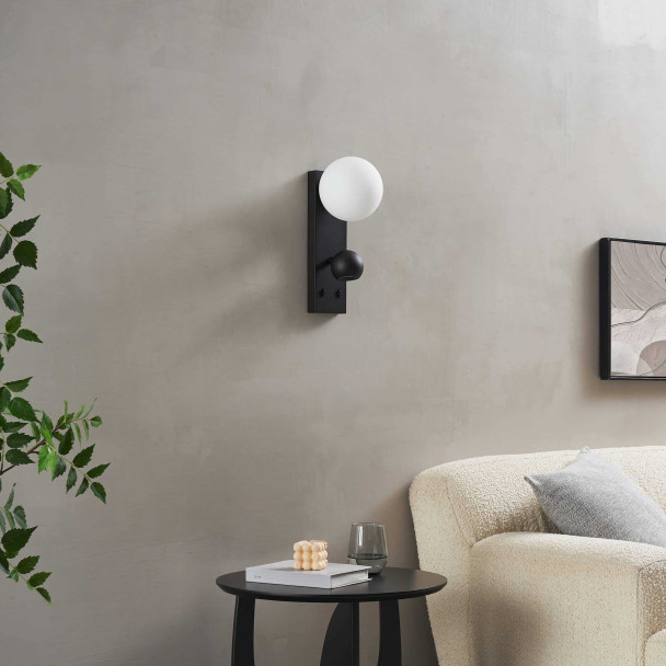 Luminaria mural negra elegante - Avelysa