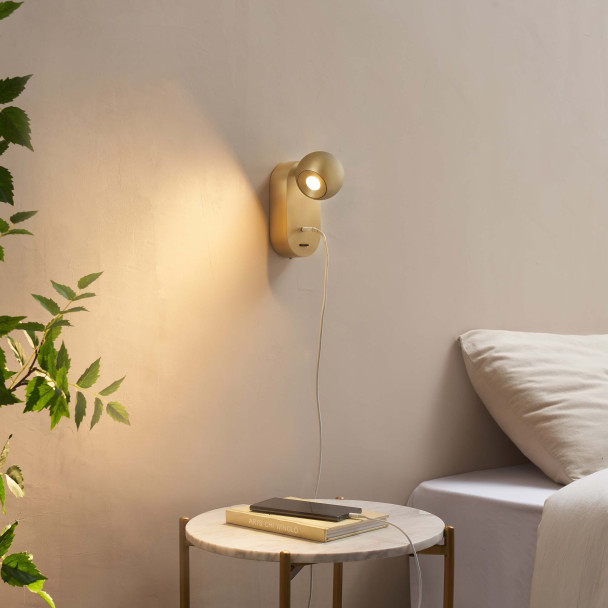 Aplique de pared con luz de lectura moderno - Yvan