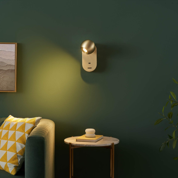 Aplique de pared dormitorio práctico - Yvan