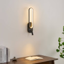Aplique con luz de lectura orientable estilo contemporáneo - Jena