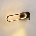 Aplique LED negro para interior tendencia - Jena